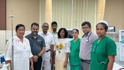 cash donation to the Renal Care unit of the Teaching Hospital - Peradeniya