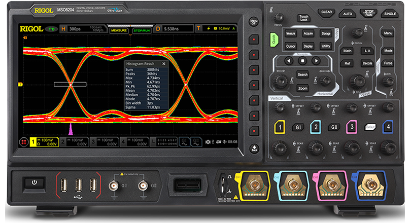 The MSO8000 series digital oscilloscope is a mid- to high-end mixed-signal digital oscilloscope based on RIGOL's proprietary intellectual property ASIC chip and UltraVision II technology platform.